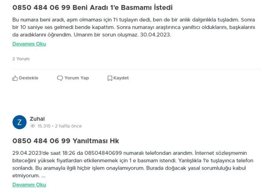 Bu numaralara dikkat: Dolandırılabilirsiniz! Spam yapan 0850 no'lu numaralar yayınlandı, hemen engelleyin 26